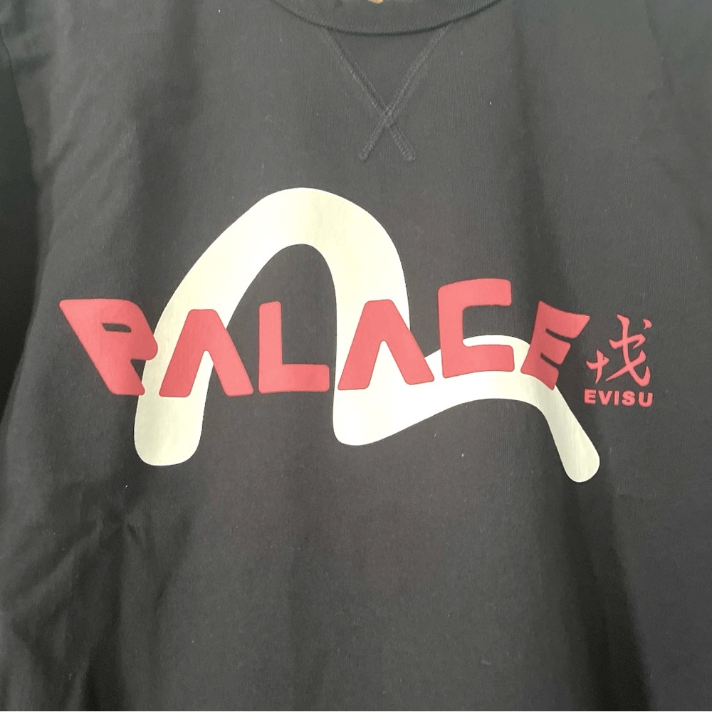 Palace x Evisu Logo Tee Black - Picture 9 of 11